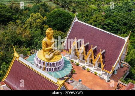 Temple Wat Samphran Dragon à Nakhon Pathom Banque D'Images