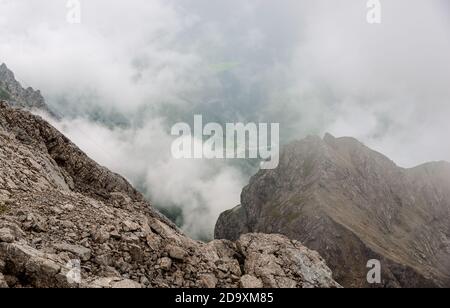 Europe Autriche glacier du Tyrol Dachstein Alpes centrales 3000 mètres de haut Banque D'Images