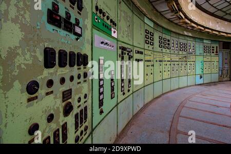 Europe Hongrie Budapest a abandonné un lieu. A abandonné, ruine centrale électrique à Kelenffold. Banque D'Images