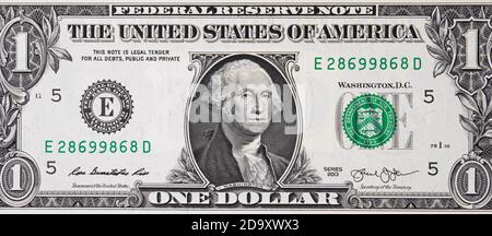 USA une facture de dollar gros plan, États-Unis d'Amérique argent gros plan, US billet Banque D'Images