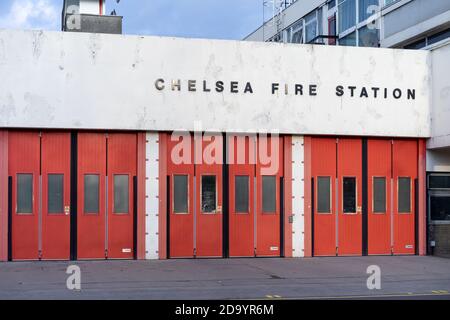 Caserne de pompiers de Chelsea, Londres Banque D'Images