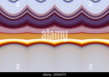 Lignes horizontales violettes, orange, jaune, rose et blanche, arrière-plan abstrait. Motif sans couture, couleurs éclatantes Banque D'Images