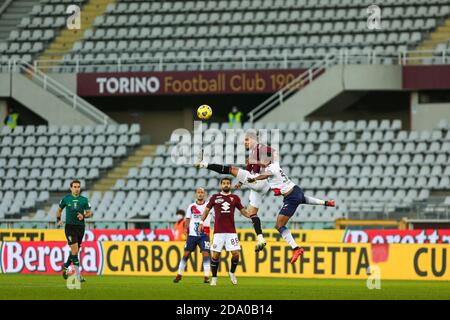 Lyanco du Torino FC pendant la série UN match entre le Torino FC et le Crotone FC au stade olympique Grande Torino le 08 novembre 2020 à Turin, Italie. Banque D'Images