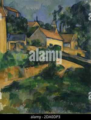 Paul Cézanne. Tourner la route à Montgeroult. 1898. Peinture haute résolution. Banque D'Images