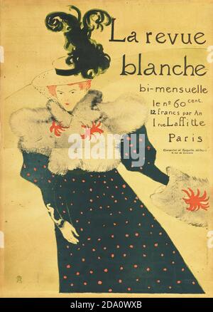 Henri de Toulouse-Lautrec. (Français, 1864-1901). La Revue Blanche (la Revue Blanche). (1895). Affiche lithographiée, composition. Banque D'Images