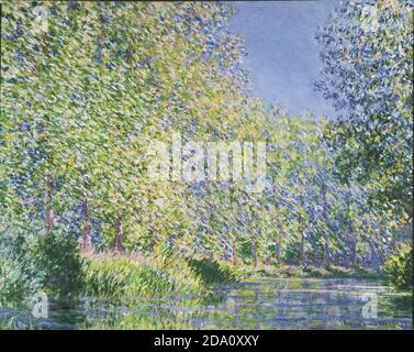 Claude Monet, Français, 1840-1926 -- Bend dans la rivière Epte près de Giverny. Banque D'Images