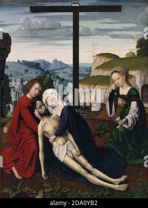 Gerard David, Netherlandish (active Bruges), première documentée en 1484, meurt en 1523 -- Lamentation. Banque D'Images