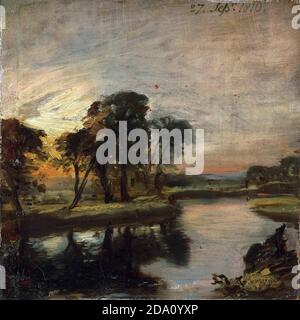 John Constable, anglais, 1776-1837 -- The Stour. Banque D'Images