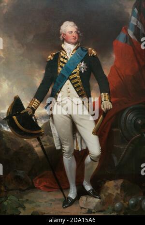 Roi William IV (1765-1837). Roi du Royaume-Uni (1830-1837). William IV représenté dans l'uniforme complet d'un amiral. Portrait de Sir Martin Archer Shee (1769-1850). Huile sur toile, c. 1800. Musée national du portrait. Londres, Angleterre, Royaume-Uni. Banque D'Images