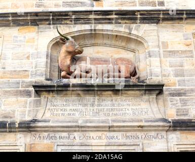 Ancien abattoir de Bamberg en haute-Franconie, Bavière, Allemagne. C'est maintenant un bâtiment de l'Université de Bamberg. Banque D'Images