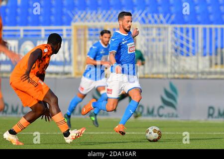 Novara, Italie. 08 novembre 2020. Marco Firenze (#7 Novara) pendant le match de la série italienne C entre Novara Calcio 1908 et le FC juventus U23 Cristiano Mazzi/SPP crédit: SPP Sport Press photo. /Alamy Live News Banque D'Images