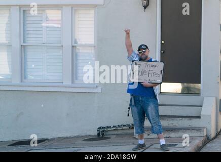 Austin, Texas, États-Unis. 7 novembre 2020. 7 novembre 2020 Austin, Texas. Soutien partagé au président et au vice-président nouvellement élus. Credit: Sandra Dahdah/ZUMA Wire/Alay Live News Banque D'Images