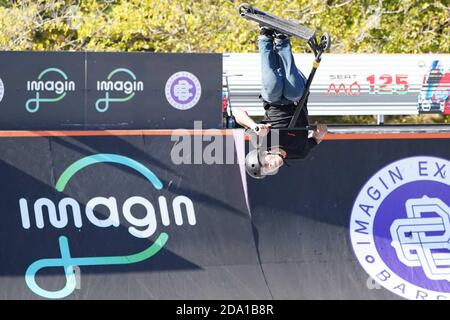 Barcelone, Catalogne, Espagne. 8 novembre 2020. 8 novembre 2020; Parc del Forum, Barcelone, Catalogne, Espagne; Imagin Extreme Barcelona; Picture show Dante Hutchinson (GBR) pendant Scooter hommes Park semi-frise: Joma Garcia/DAX/ZUMA Wire/Alay Live News Banque D'Images