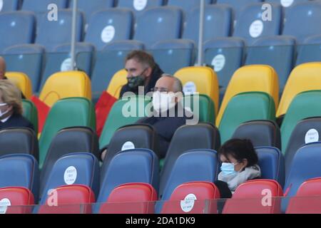 Rome, Italie. 08 novembre 2020. ROME, ITALIE - 08/11/2020: CLAUDIO LOTTO PRESIDENTE DELLA LAZIO, À TRIBUNA GUARDA LA PARTITA LAZIO VS JUVENTUS. Crédit : Agence photo indépendante/Alamy Live News Banque D'Images