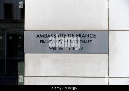 L'ambassade française à Berlin Banque D'Images