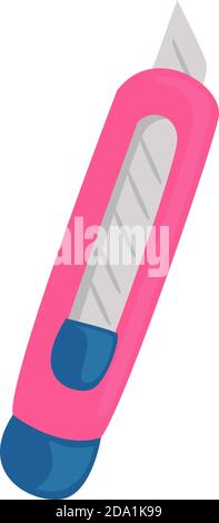 Scalpel rose, illustration, vecteur sur fond blanc Illustration de Vecteur