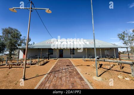 Birdsville Bakery, une boulangerie célèbre pour ses tartes à dos de chameau au curry, Birdsville, Queensland, Queensland, Australie Banque D'Images