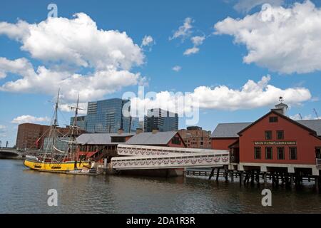 Boston Tea Party Ship Museum, Massachusetts, États-Unis. 08/01/20 Banque D'Images