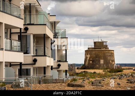 Royaume-Uni, Angleterre, East Sussex, Eastbourne, Langney point, Martello Tower No 66 Banque D'Images