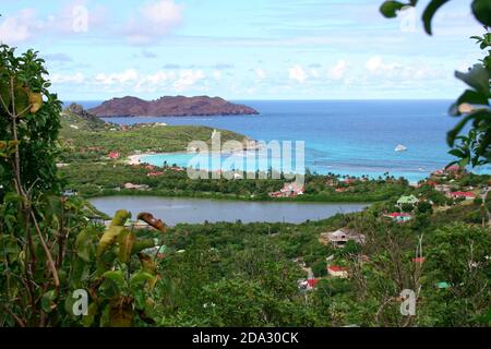 Anse de Grand cul de sac - Saint Barthelemy FWI Banque D'Images