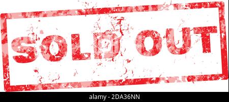 Tampon en caoutchouc vendu, illustration vectorielle. Illustration de Vecteur