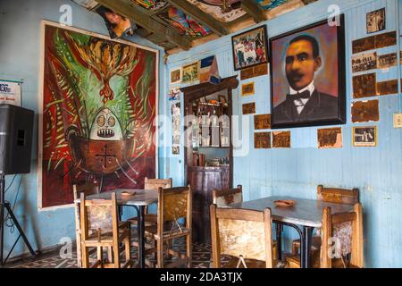 Cuba, Province de Santiago de Cuba, Santiago de Cuba, Casa de la Tradiciones - Music house/bar Banque D'Images