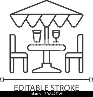 Mobilier de jardin et accessoires Linear Icon Illustration de Vecteur