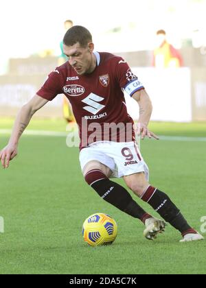 09 Andrea Belotti (Torino FC) pendant le Torino FC contre le FC Crotone, football italien série A match, turin, Italie, 08 Nov 2020 photo: LM/Claudio Benedetto Banque D'Images