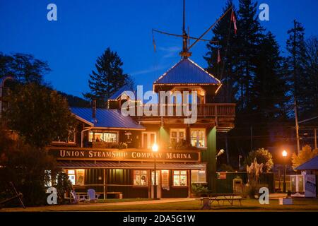 Union Steamship Company Marina Building, Bowen Island (Colombie-Britannique), Canada Banque D'Images