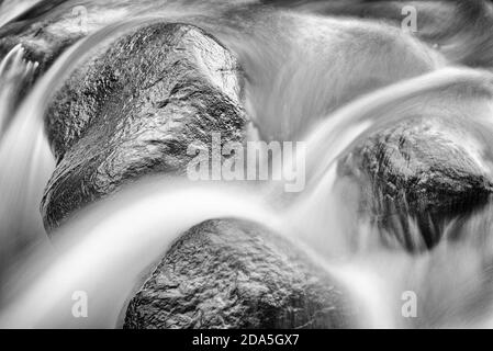 Riviere Beauport et les cascades du parc Armand Grenier à Québec, Canada Banque D'Images