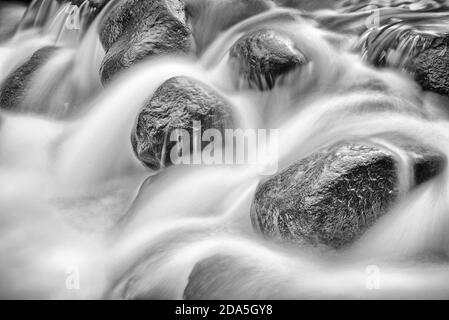 Riviere Beauport et les cascades du parc Armand Grenier à Québec, Canada Banque D'Images