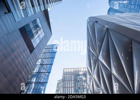 Gratte-ciel à Hudson Yards, NYC Banque D'Images