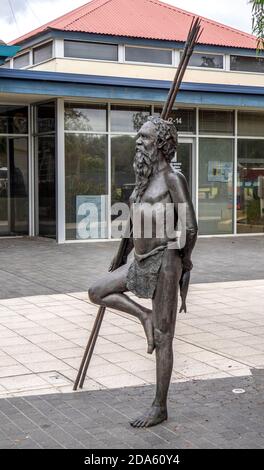 Statue de bronze Gaywal par le sculpteur Greg James sur Queen Street Busselton Australie occidentale. Banque D'Images