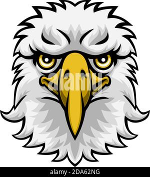 Personnage Eagle Mascot Cartoon Illustration de Vecteur