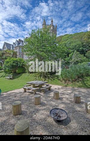 Langland Bay Manor à Langland, Swansea. Banque D'Images