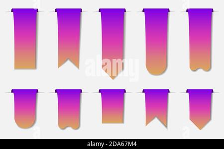 Étiquette vierge brillante. Objet vecteur de gradient isolé sur fond blanc. SPE 10 Illustration de Vecteur
