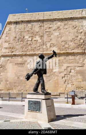 Statue de Manwel Dimech Banque D'Images