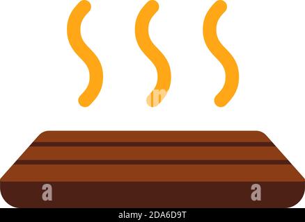 Illustration de l'icône vecteur de chauffage au sol/appareil domestique Illustration de Vecteur