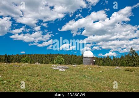 Suisse, Vaud, Waadt, Vallée de Joux, Parc Jura vaudois, AstroVal, observatoire, Observatoire, observatoire Banque D'Images