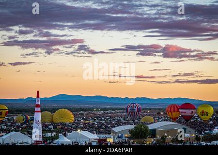 Hot Air Balloon Fiesta d'Albuquerque Banque D'Images