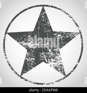 Texture grunge star.Grunge en noir et blanc. Arrière-plan texturé.modèle vectoriel. Texture du vecteur de détresse. Pour impression sur T - shirt Illustration de Vecteur