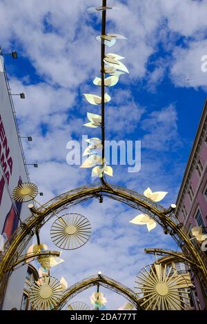 Scènes de rue dans la ville de Malaga, Andalousie, Costa del sol, Espagne Banque D'Images