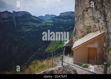 Gasthaus Aescher Wildkirchli Appenzeller Land Banque D'Images