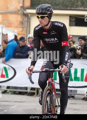 Bora - Argon 18 pendant le Tirreno Adriatico 2015 5eme Stage Esanatoglia › Terminillo le 14 2015 mars à Esanatoglia , Italie - photo Laurent Lairys / DPPI Banque D'Images