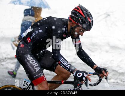 MENDES José de Bora - Argon 18 pendant le Tirreno Adriatico 2015 5eme Stage Esanatoglia › Terminillo le 14 2015 mars à Esanatoglia , Italie - photo Laurent Lairys / DPPI Banque D'Images