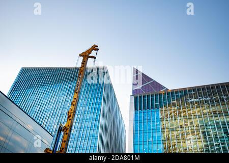 Le bâtiment Nova – conçu par Benson + Forsyth – est un bâtiment résidentiel de première qualité. Cet hôtel de 12 étages compte 170 appartements privés. Banque D'Images