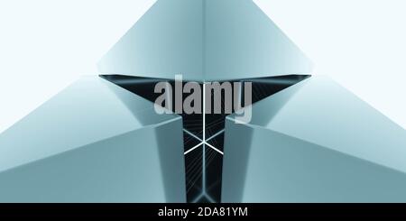 illustration du rendu 3d d'arrière-plan abstrait de la matrice de technologie infinity Banque D'Images