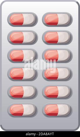 Icône du tableau des pilules de premiers SOINS Illustration de Vecteur