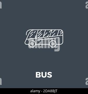 Icône de ligne de bus Illustration de Vecteur