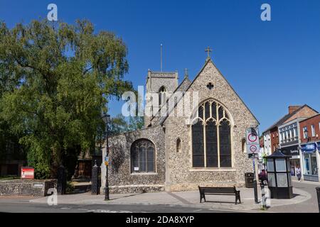 L'église St Cuthbert à Thetford, Norfolk, Royaume-Uni. Banque D'Images